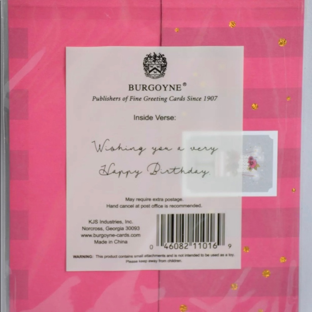 NWT Burgoyne Cake Birthday 3D Card Cake Size-5"X7" - Picture 2 of 4